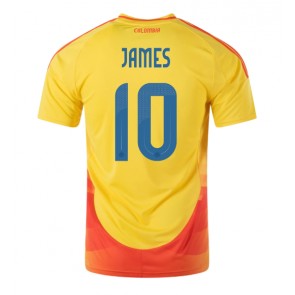 Billiga Colombia James Rodriguez #10 Hemmatröja Copa America 2024 Kortärmad